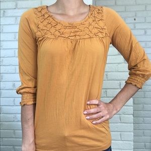 Mustard yellow cotton top